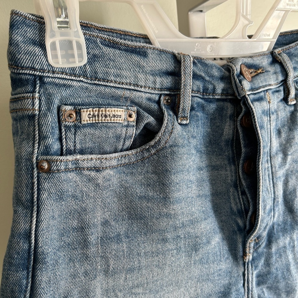 Calvin Klein Jeans Denim Cutoff Shorts - Picture 2 of 7